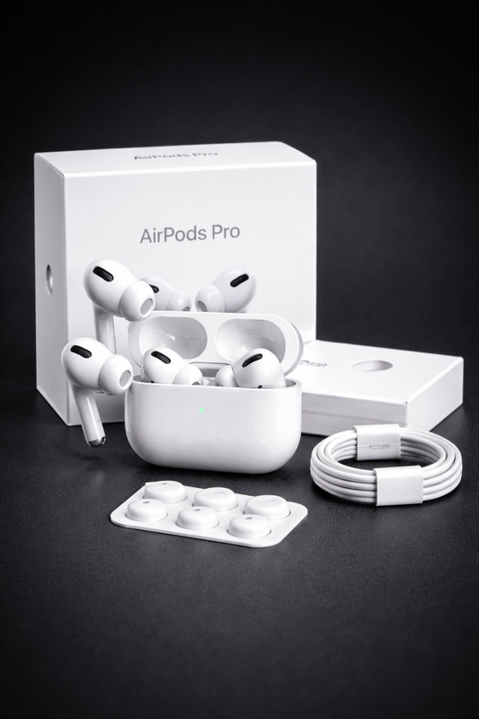 AirPods Pro with Charging Case – Premium Sound & Complete Accessories Kit